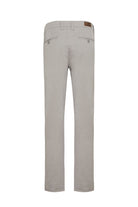 Regular Fit High Waist Light Gray Cotton Casual Pants - MIB