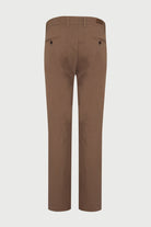 Regular Fit High Waist Mink Caribou Cotton Casual Pants