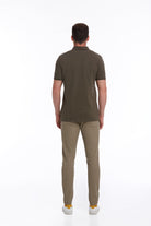 Regular Fit Khaki 100% Cotton Polo T-Shirt - MIB