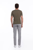 Regular Fit Khaki Basic Crew Neck T-Shirt - MIB