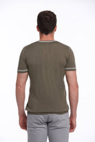 Regular Fit Khaki Basic Crew Neck T-Shirt - MIB