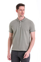 Regular Fit Khaki Cotton Polo T-Shirt - MIB