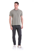 Regular Fit Khaki Cotton Polo T-Shirt - MIB