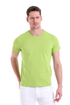 Regular Fit Kiwi Basic Cotton Crew Neck T-Shirt - MIB