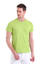 Regular Fit Kiwi Basic Cotton Crew Neck T-Shirt - MIB