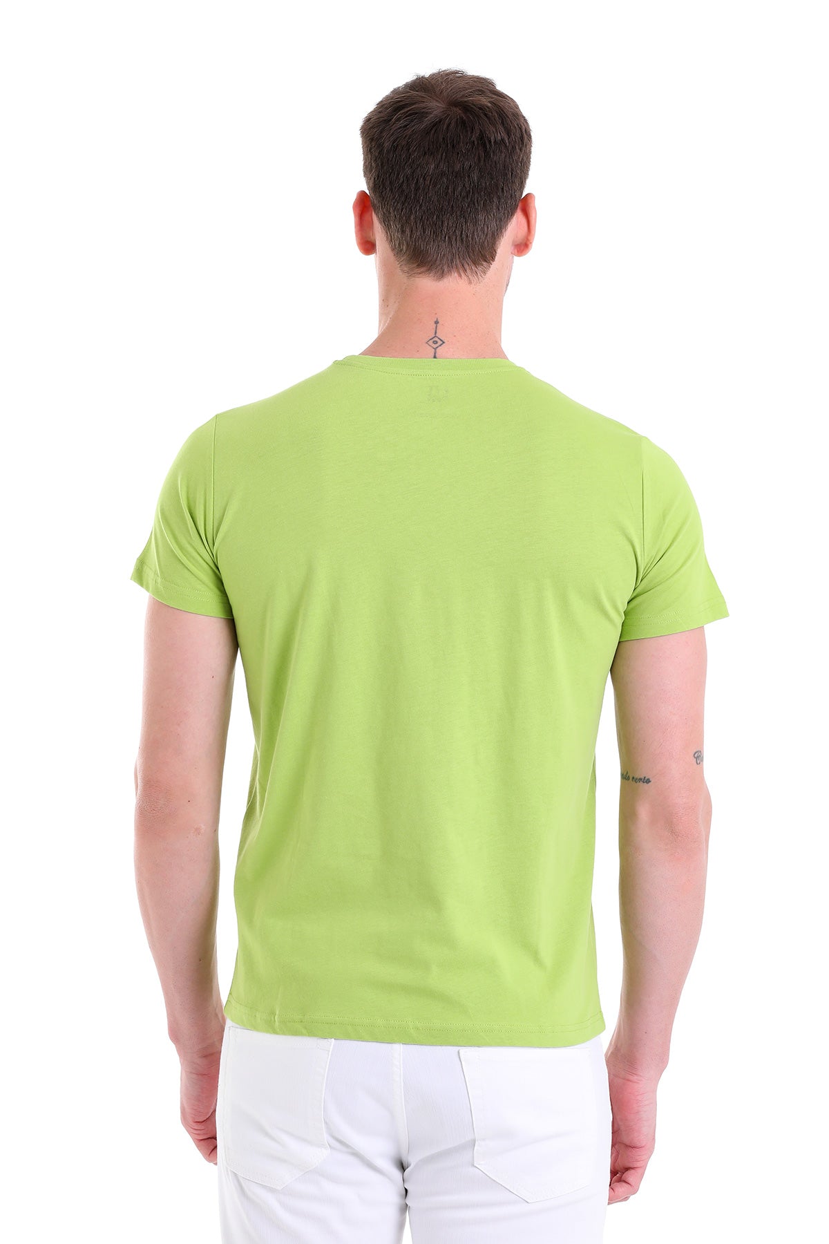 Regular Fit Kiwi Basic Cotton Crew Neck T-Shirt - MIB