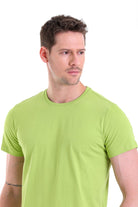 Regular Fit Kiwi Basic Cotton Crew Neck T-Shirt - MIB