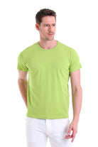 Regular Fit Kiwi Basic Cotton Crew Neck T-Shirt - MIB