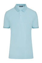 Regular Fit Light Blue Basic Cotton Polo T-Shirt - MIB