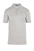 Regular Fit Light Gray Cotton Polo T-Shirt - MIB