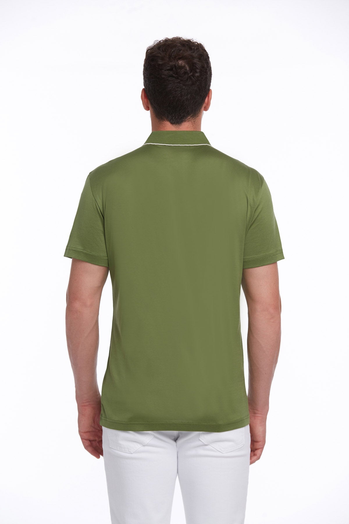 Regular Fit Light Green Basic Cotton Polo T-Shirt - MIB