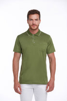 Regular Fit Light Green Basic Cotton Polo T-Shirt - MIB