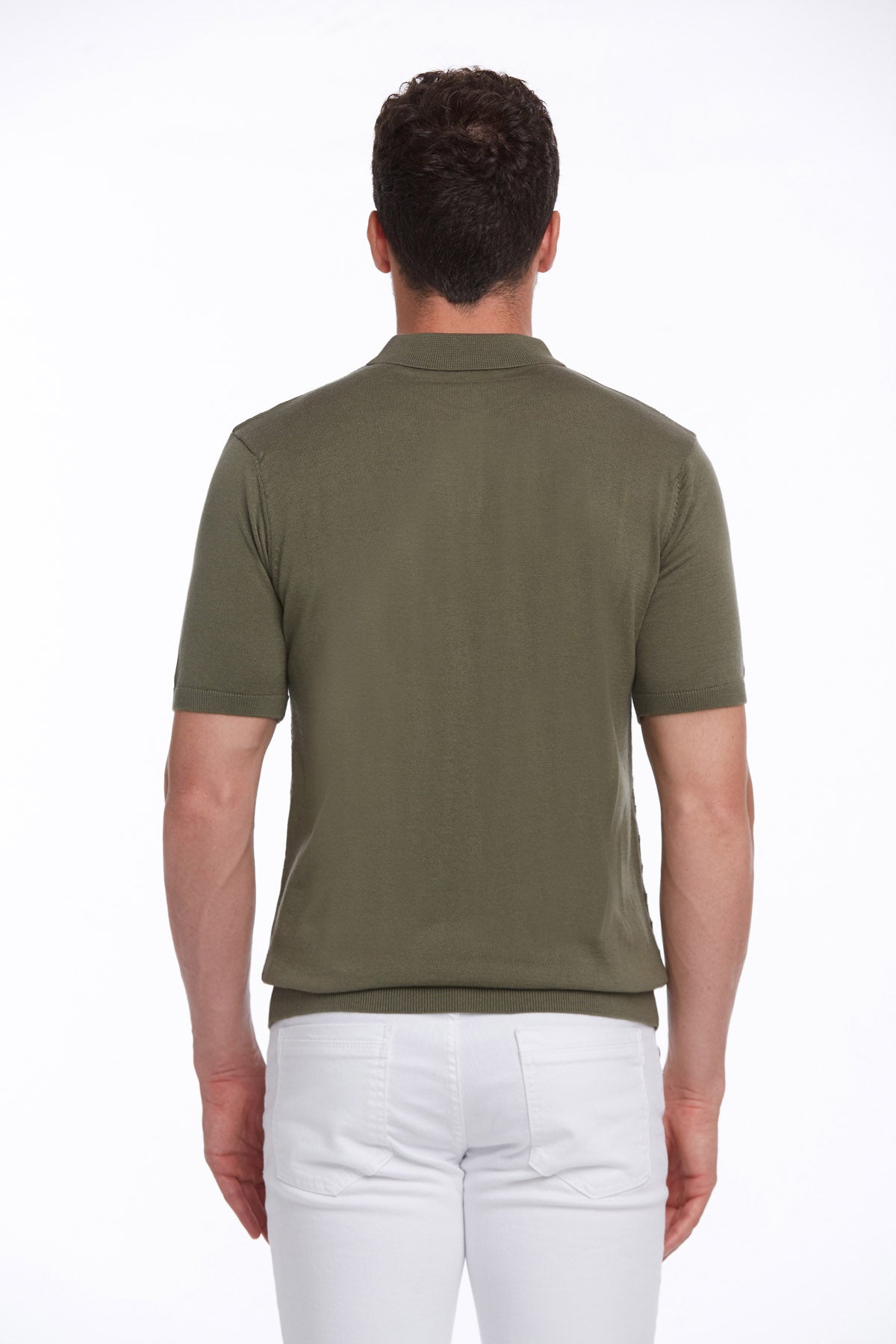 Regular Fit Light Khaki Cotton Blend Polo T-Shirt - MIB