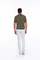 Regular Fit Light Khaki Cotton Blend Polo T-Shirt - MIB