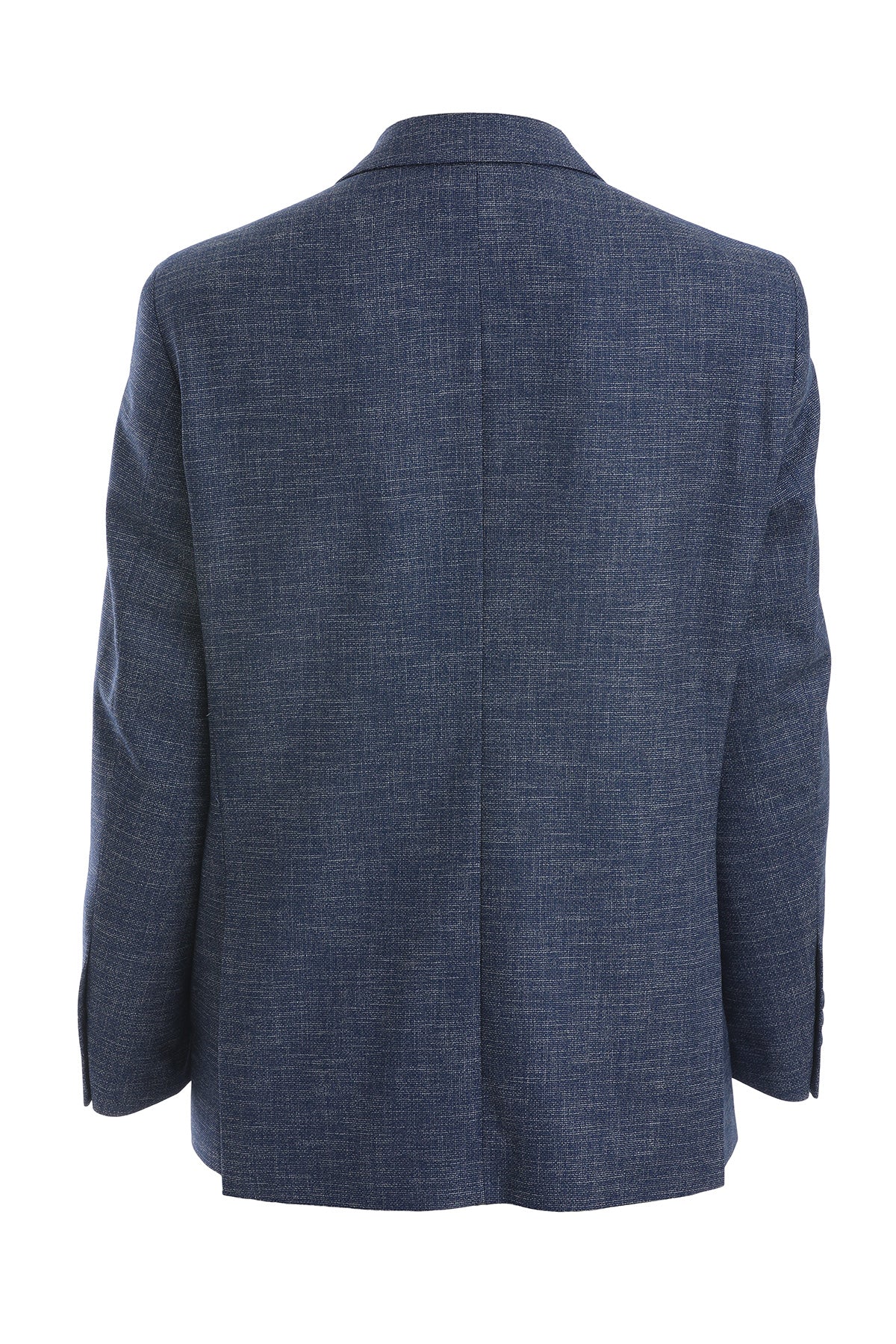 Regular Fit Light Navy Notch Lapel Classic Blazer - SAYKI