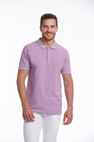 Regular Fit Lilac Basic Cotton Polo T-Shirt - MIB