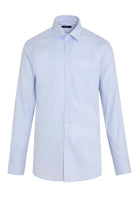 Regular Fit Long Sleeve Cotton Light Blue Dress Shirt - MIB