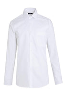 Regular Fit Long Sleeve Cotton White Dress Shirt - MIB