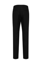 Regular Fit Low Waist Black Wool Dress Pants - MIB