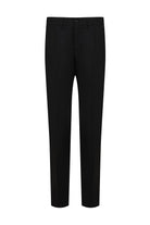 Regular Fit Low Waist Black Wool Dress Pants - MIB