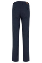 Regular Fit Low Waist Navy Cotton Casual Pants - MIB