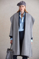 Regular Fit Meghan Belted Shawl Collar Wool Coat - MIB