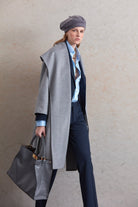 Regular Fit Meghan Belted Shawl Collar Wool Coat - MIB