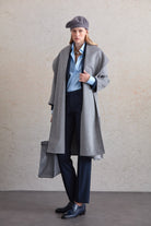 Regular Fit Meghan Belted Shawl Collar Wool Coat - MIB