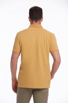 Regular Fit Mustard Basic Cotton Polo T-Shirt - MIB