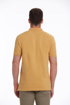 Regular Fit Mustard Cotton Polo T-Shirt - MIB