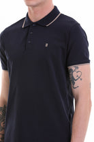 Regular Fit Navy 100% Cotton Polo T-Shirt - MIB