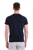 Regular Fit Navy Basic Cotton Crew Neck T-Shirt - MIB