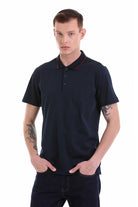 Regular Fit Navy Basic Cotton Polo T-Shirt - MIB