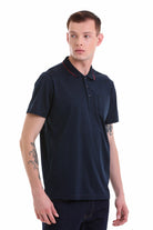 Regular Fit Navy Basic Cotton Polo T-Shirt - MIB