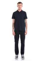 Regular Fit Navy Basic Cotton Polo T-Shirt - MIB