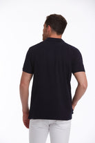 Regular Fit Navy Cotton Blend Polo T-Shirt - MIB