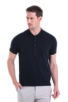 Regular Fit Navy Cotton Polo T-Shirt - MIB