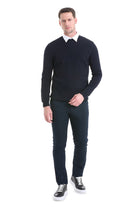 Regular Fit Navy Crewneck Sweater - MIB