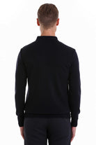 Regular Fit Navy Polo Sweater - MIB