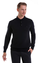 Regular Fit Navy Polo Sweater - MIB