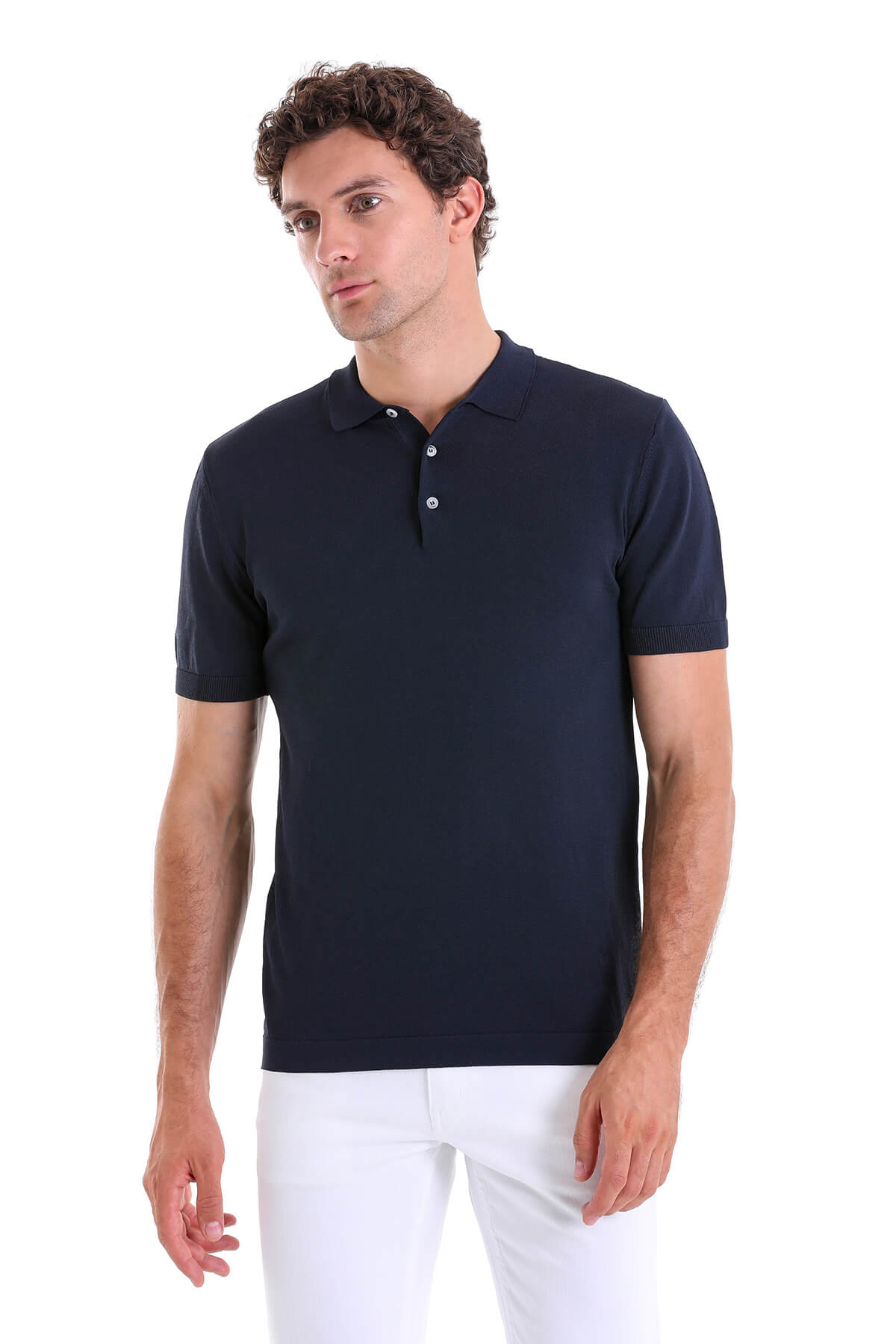 Regular Fit Navy Polo T-Shirt - MIB