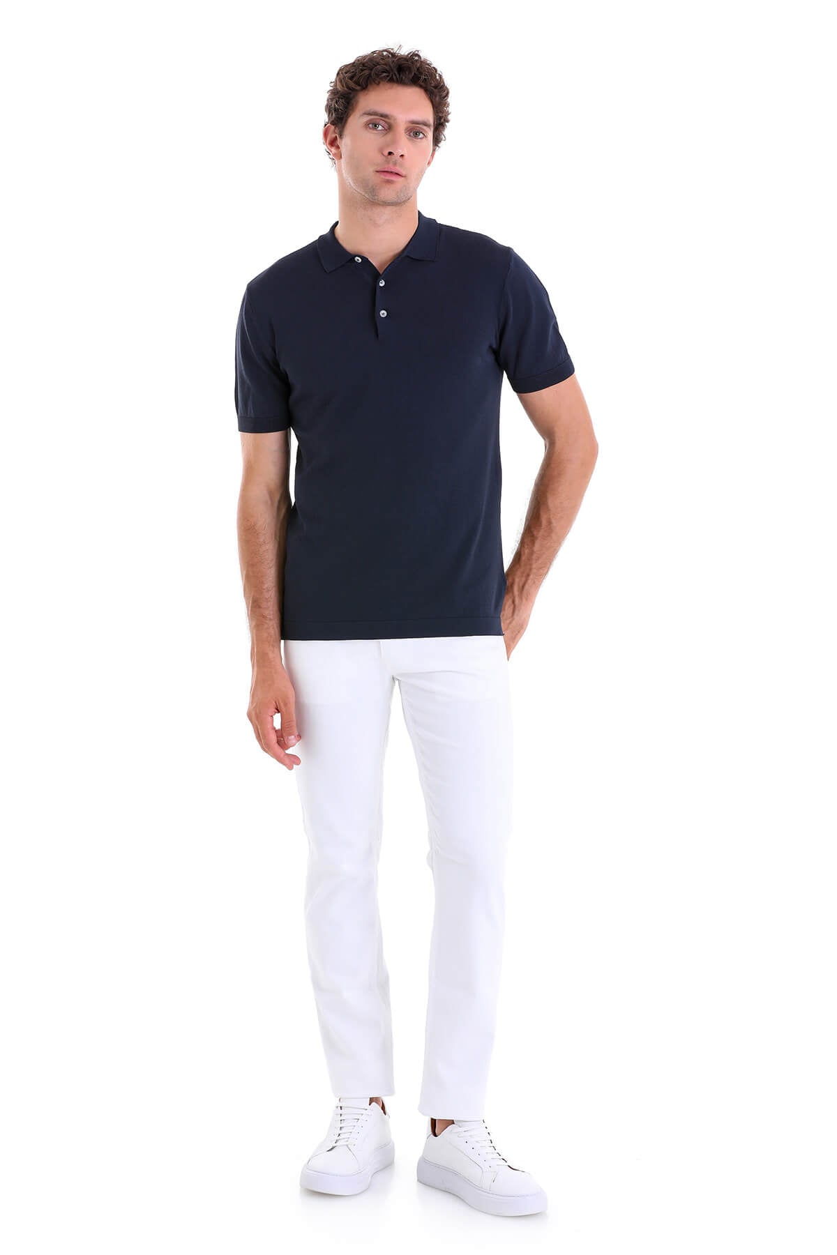 Regular Fit Navy Polo T-Shirt - MIB