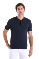 Regular Fit Navy Polo T-Shirt - MIB