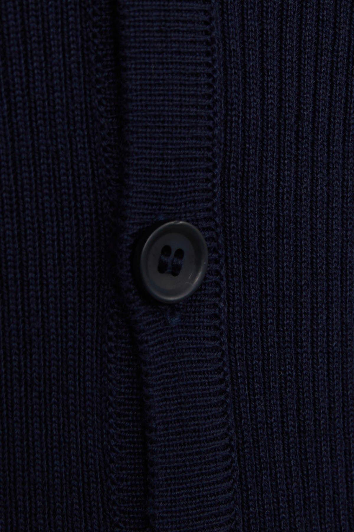 Regular Fit Navy Wool Blend Cardigan - SAYKI