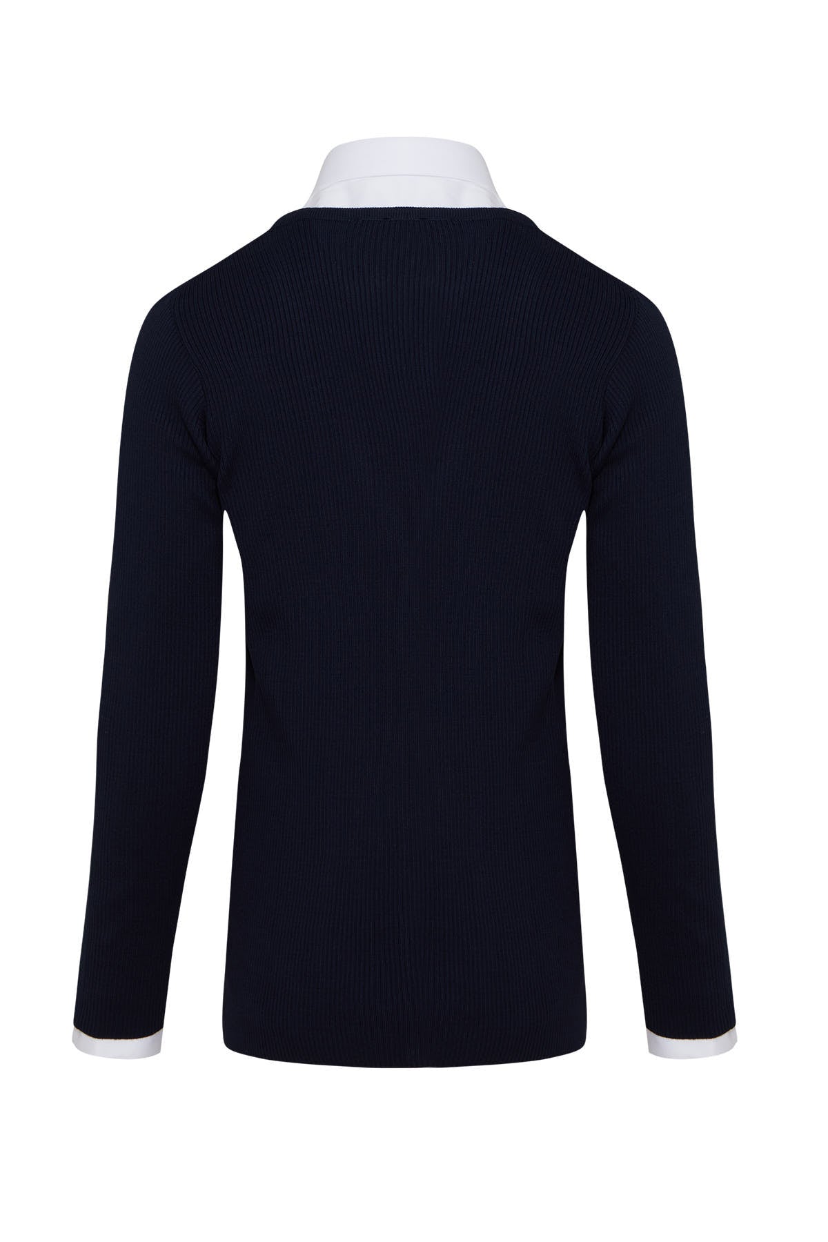 Regular Fit Navy Wool Blend Cardigan - SAYKI