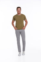 Regular Fit Olive Basic Crew Neck T-Shirt - MIB