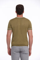 Regular Fit Olive Basic Crew Neck T-Shirt - MIB