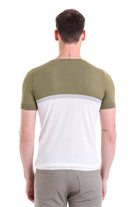 Regular Fit Olive Crew Neck T-Shirt - MIB