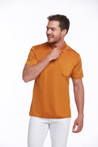 Regular Fit Orange Basic Cotton Polo T-Shirt - MIB