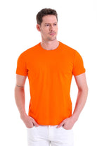 Regular Fit Orange X Basic Cotton Crew Neck T-Shirt - MIB